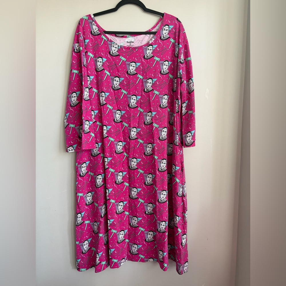 Savaha RBG Graphic Women's Dress,